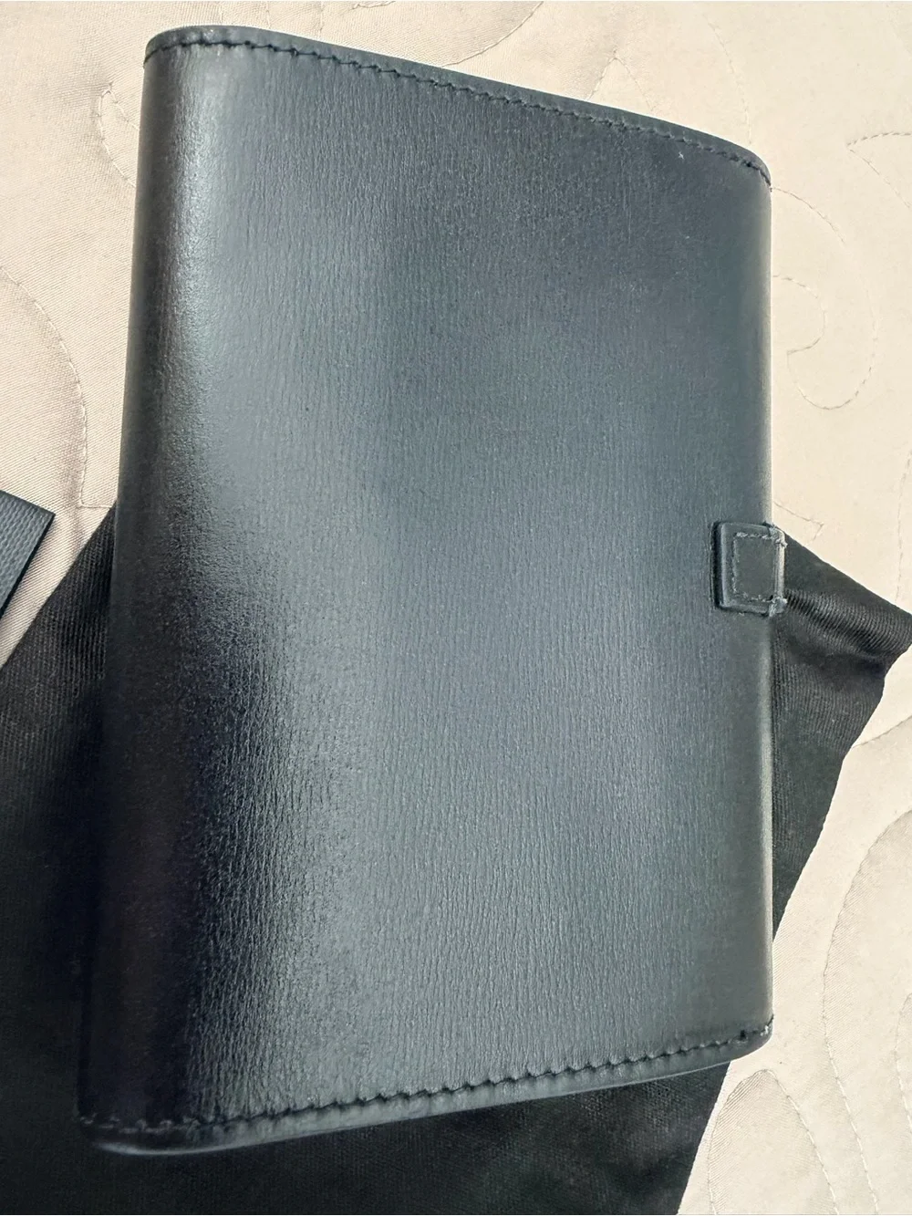 Rare YSL Sulpice multilayered Envelope Leather Wallet Black/Cream